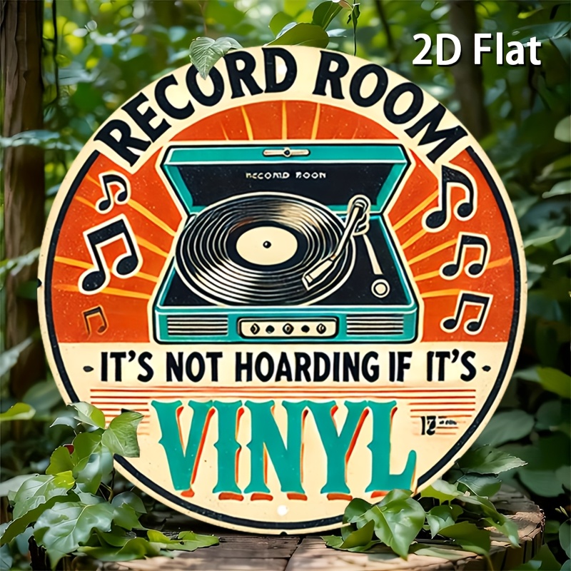 Vintage Collectibles & More Llc Photos - 2D Flat Vintage Metal Sign Record