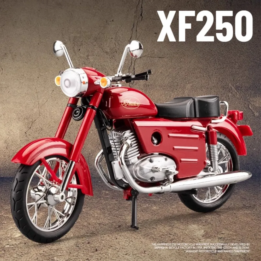Vintage Collectible Toy Cars - 1:10 Scale XF250 Motorcycle Model Toy