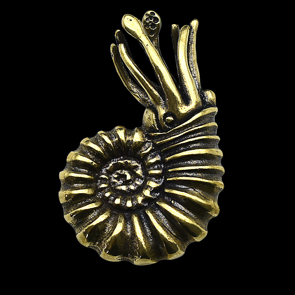 Vintage Brass Nautilus Shell F - Vintage Collectible Christmas Ornaments ulasan dan harga