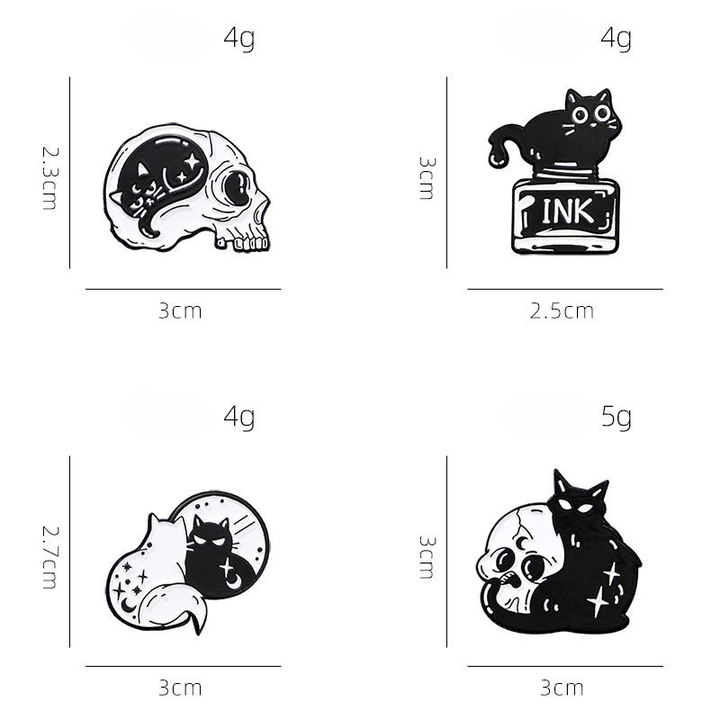 Cute Black Cat Collection Plan - Collectible Vintage Brooches ulasan dan harga