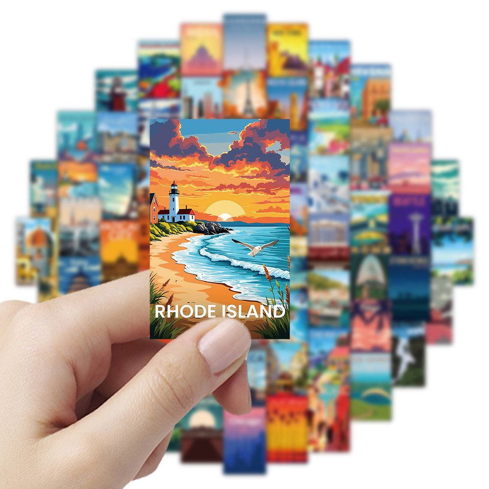108 Pcs Scenic Landscape Stamp - Vintage And Collectible Stores ulasan dan harga