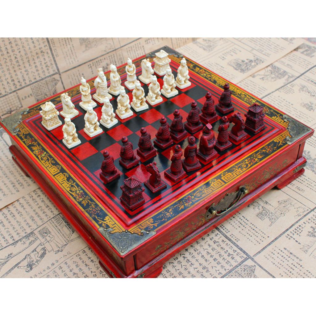 Resin Chinese Chess Set Classi - Vintage Collectible Board Games ulasan dan harga