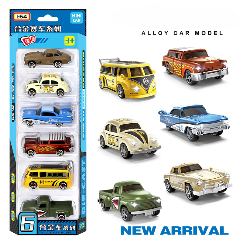 1:64 Alloy retro racing car 6- - Vintage And Collectible Toys ulasan dan harga