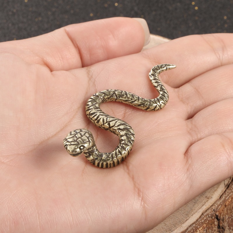 1 PC Solid Brass Carved Cobra  - Vintage Collectible Christmas Ornaments ulasan dan harga