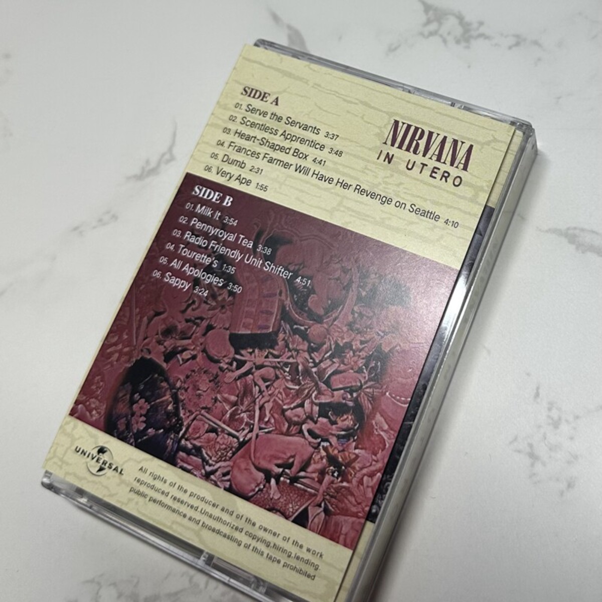 Nirvana in Utero Cassette Tape - Vintage Collectibles & More Llc Photos ulasan dan harga