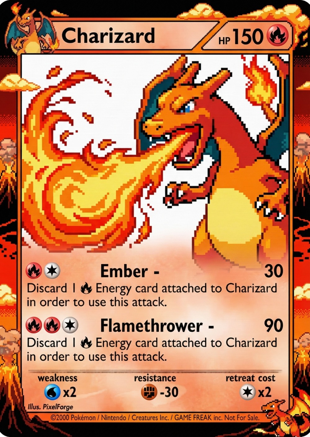5Pcs Pokemon Cards Charizard G - Vintage And Collectible Toys ulasan dan harga