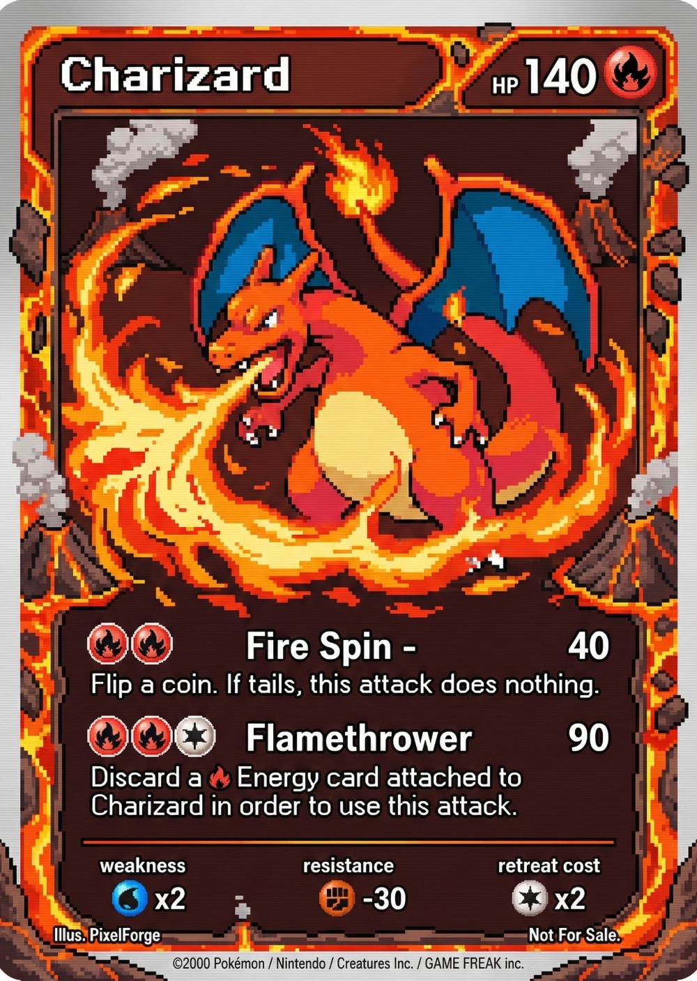 5Pcs Pokemon Cards Charizard G - Vintage And Collectible Toys ulasan dan harga