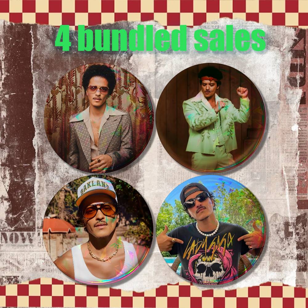 B-Bruno Mars 24K Magic Vintage - Collectible Vintage Brooches ulasan dan harga