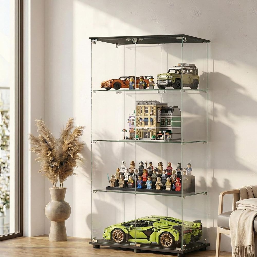 Double Door Glass Display Cabi - Collectible Collection ulasan dan harga