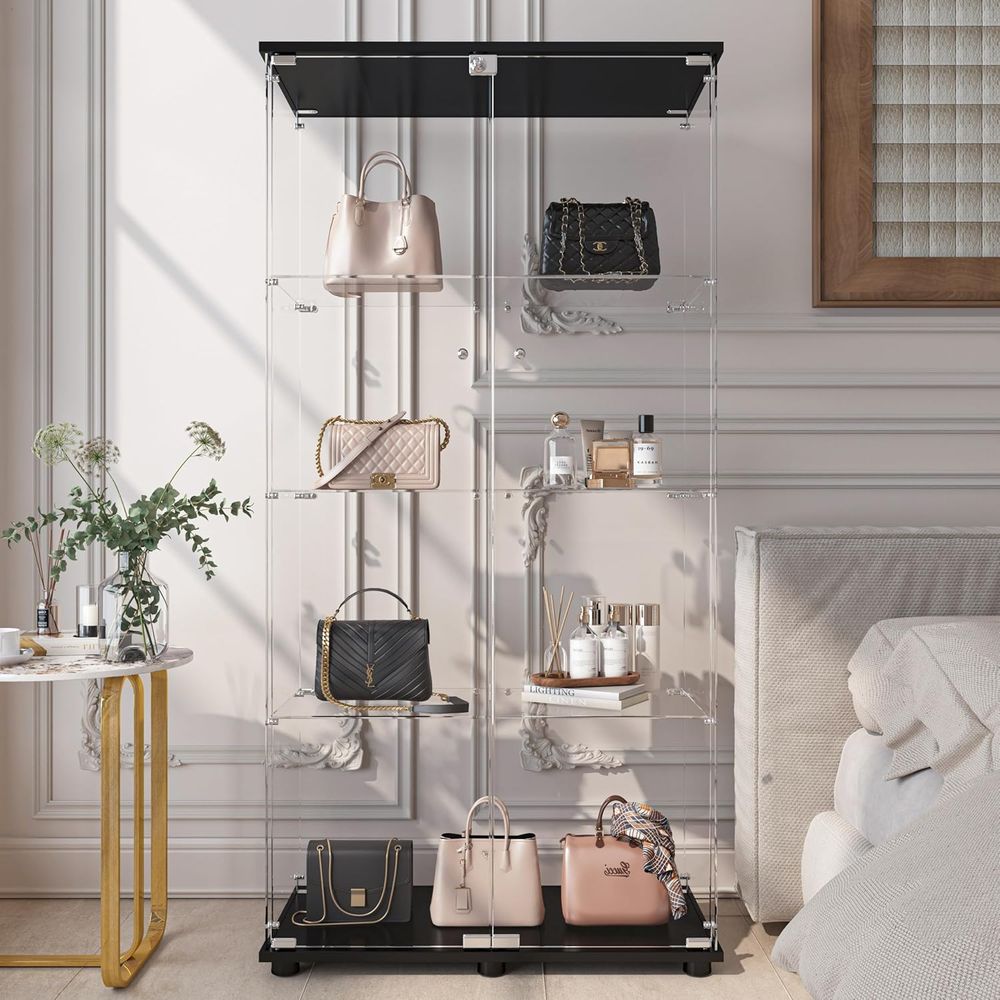 Double Door Glass Display Cabi - Collectible Collection ulasan dan harga