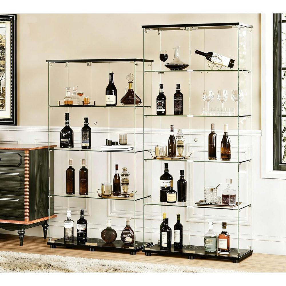 Double Door Glass Display Cabi - Collectible Collection ulasan dan harga