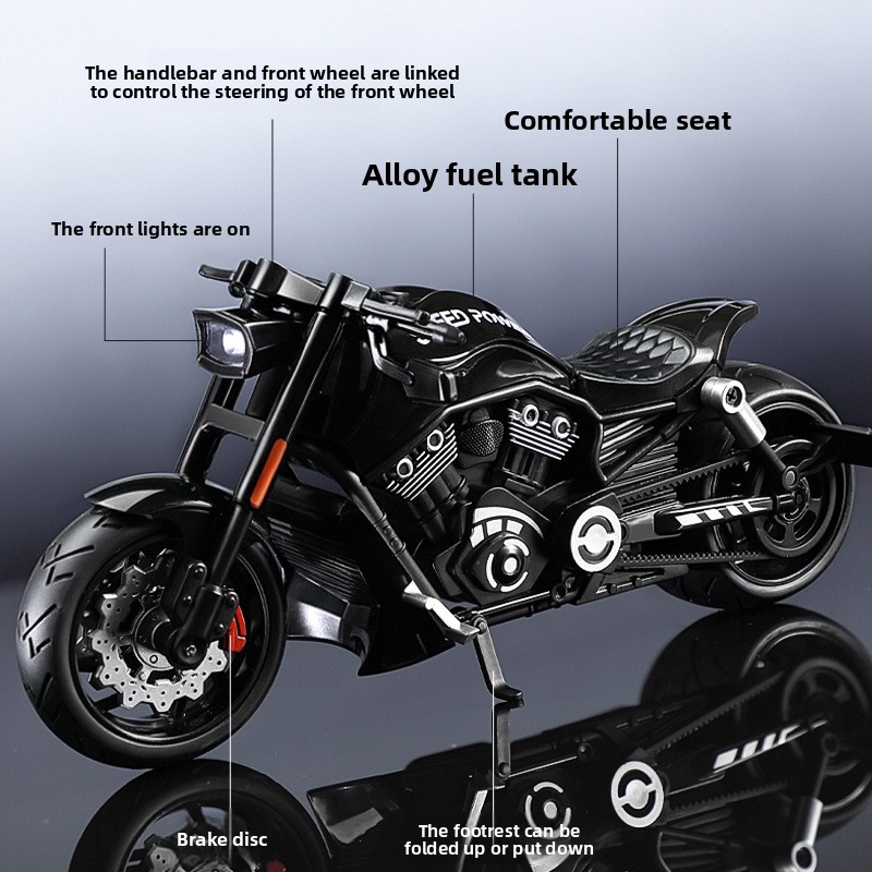 Simulation 1:10 Alloy Harley V - Vintage Collectible Toy Cars ulasan dan harga