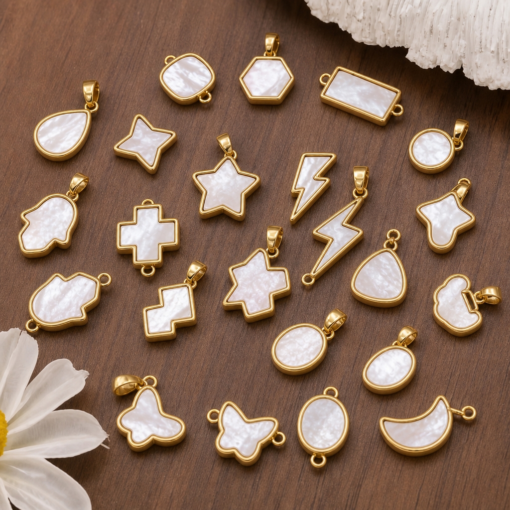 2pcs 14K Gold Color Brass with - Vintage Item ulasan dan harga