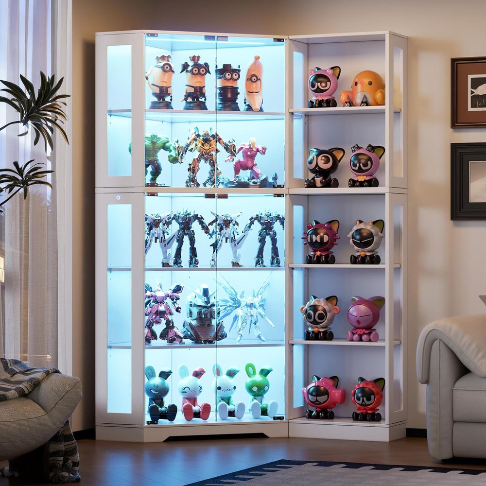 White LED-Illuminated Glass Di - Collectible Collection ulasan dan harga