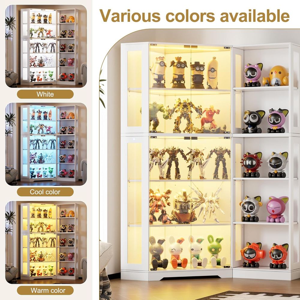White LED-Illuminated Glass Di - Collectible Collection ulasan dan harga