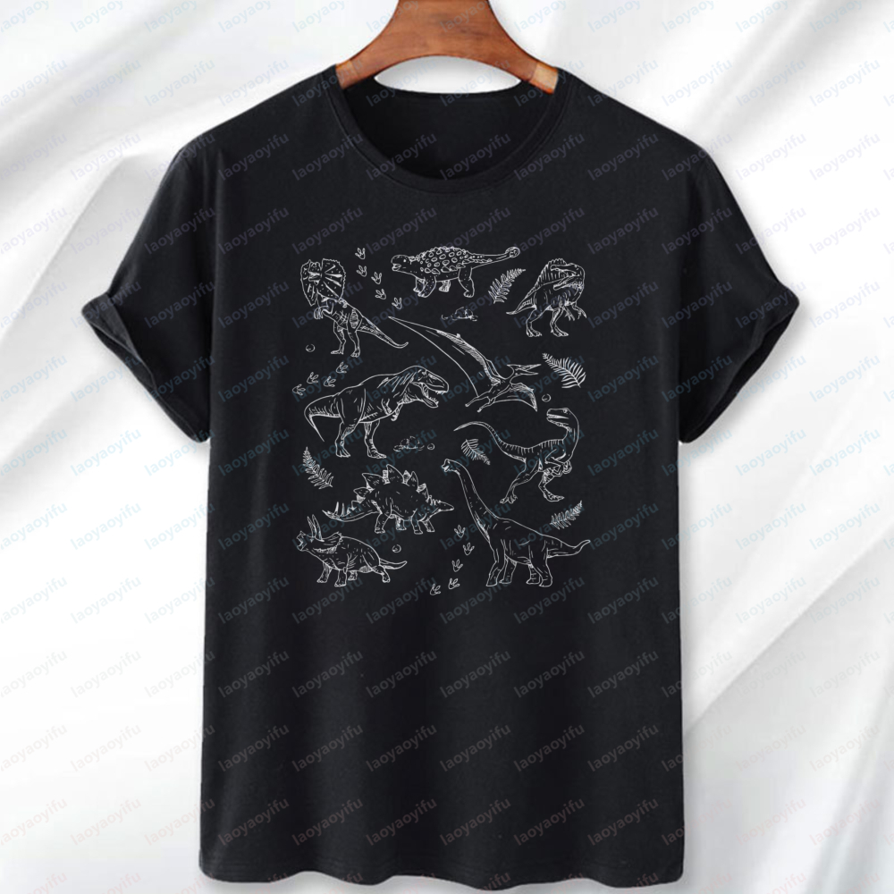 Dinosaur Collection Line Art T - Vintage Collectible Clothing ulasan dan harga