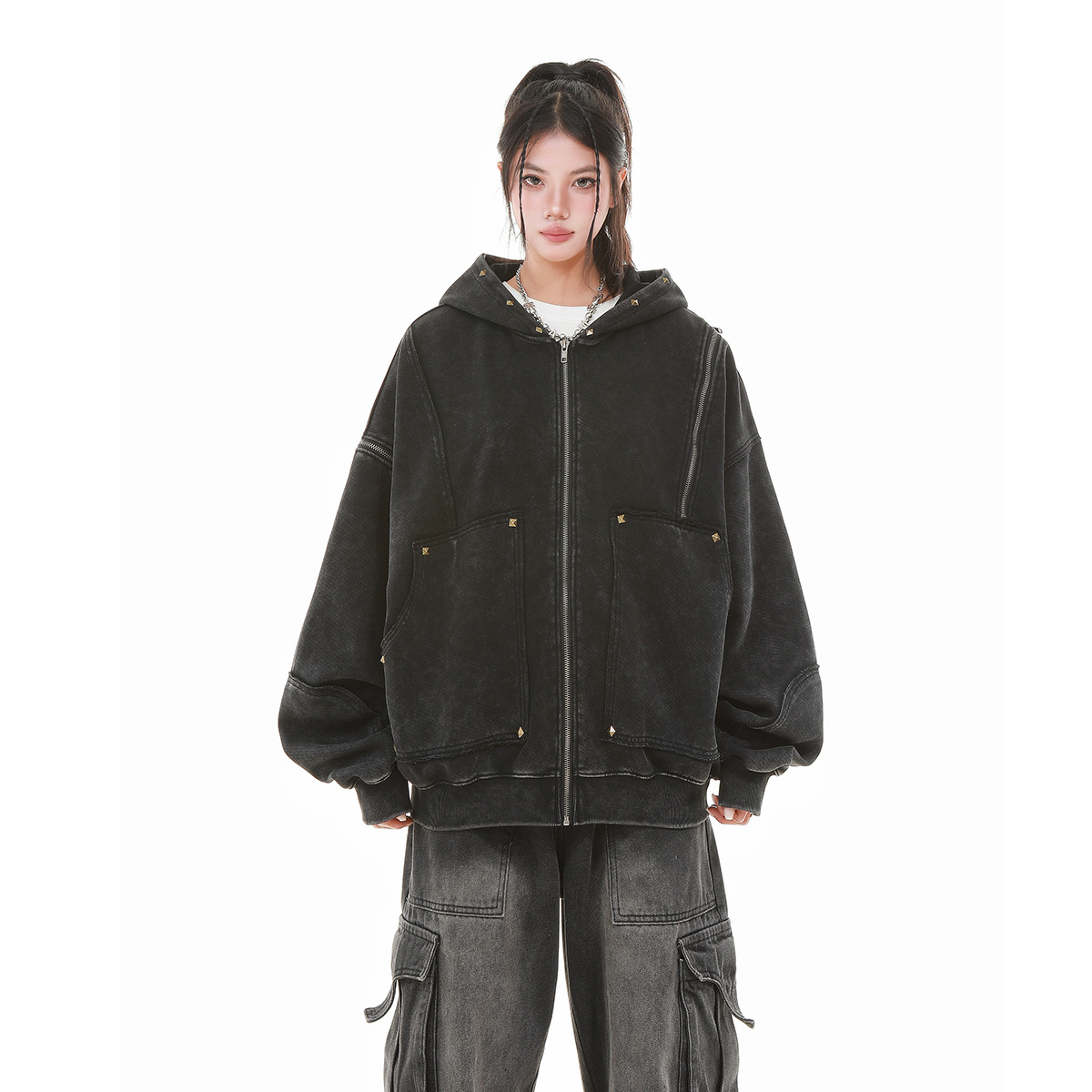 Men Vintage Hooded Jacket 2025 - Vintage Zip Hoodie ulasan dan harga