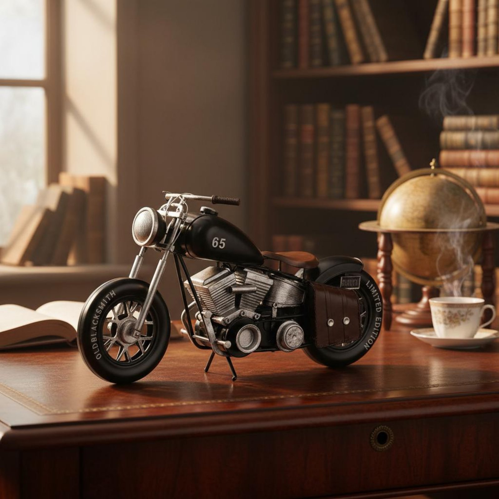 Metal Motorcycle Model Europea - Vintage Collectible Figurines ulasan dan harga