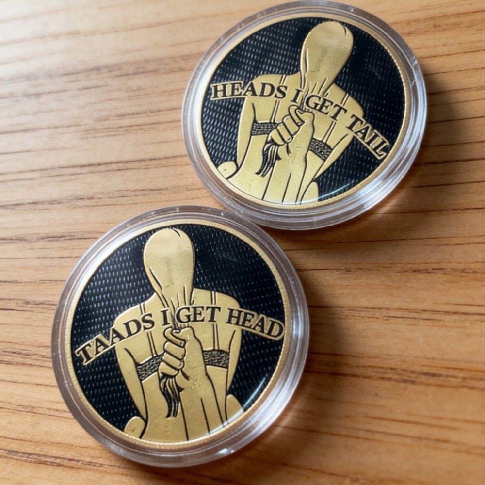 New Funny Heads and Tails Coin - Vintage And Collectible Toys ulasan dan harga