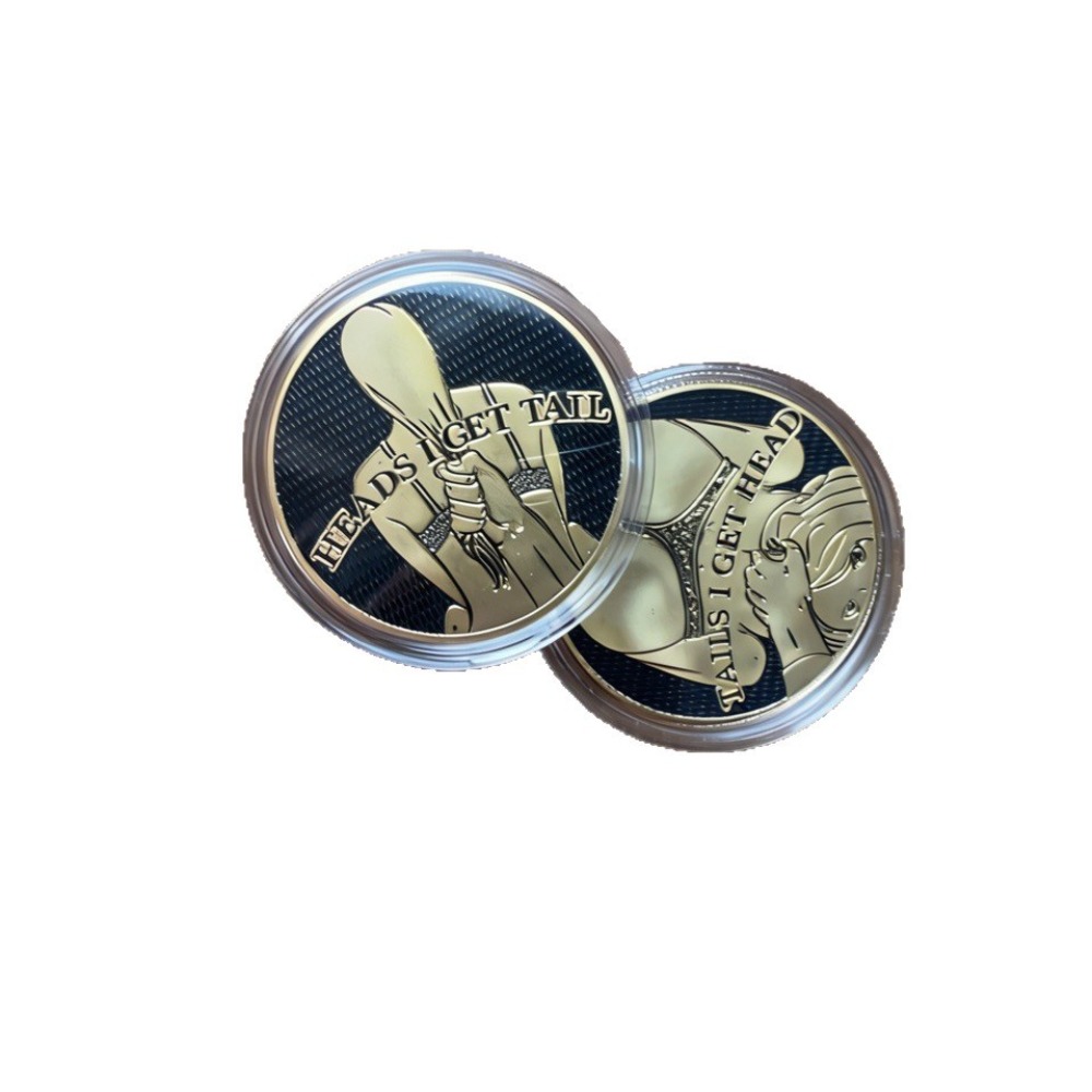 New Funny Heads and Tails Coin - Vintage And Collectible Toys ulasan dan harga
