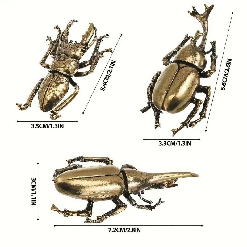 Vintage Brass Scarab Figurines - Vintage Collectible Christmas Ornaments ulasan dan harga