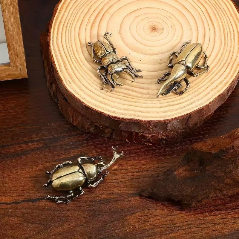 Vintage Brass Scarab Figurines - Vintage Collectible Christmas Ornaments ulasan dan harga