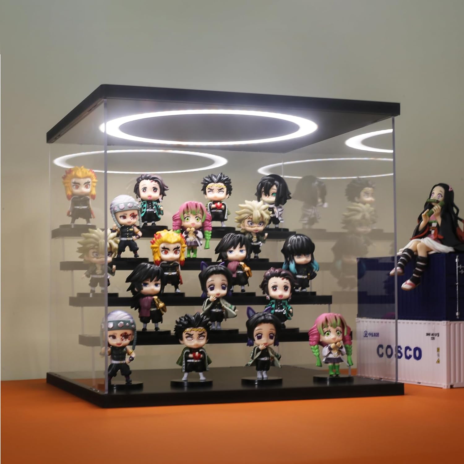 Acrylic Display Case with Adju - Collectible Collection ulasan dan harga
