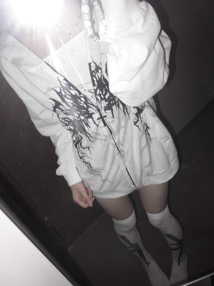 Subculture Y2k Japanese Hooded - Vintage Zip Hoodie ulasan dan harga