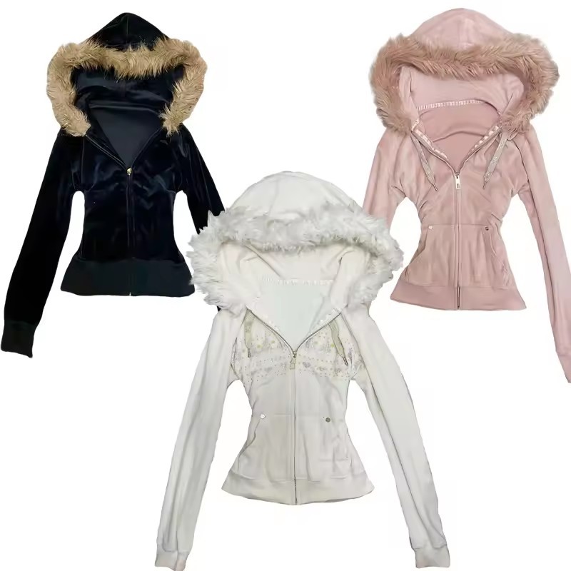 Hoodie Coat Women Punk Hooded  - Vintage Zip Hoodie ulasan dan harga