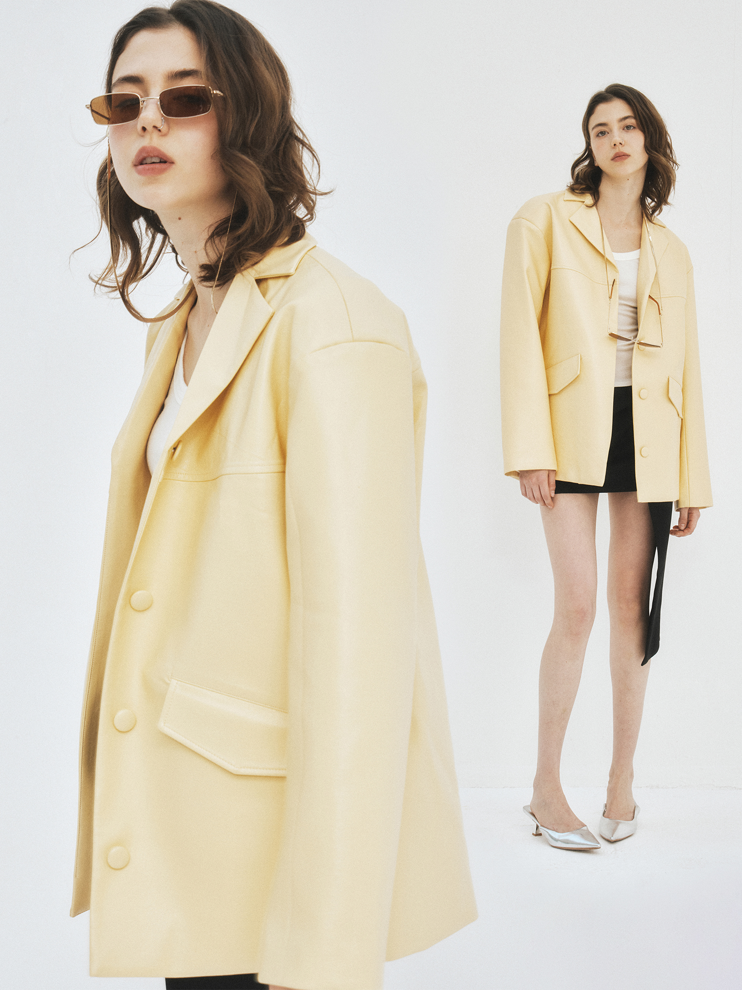 Elegant Vintage Style Yellow L - Vintage Collectible Clothing ulasan dan harga