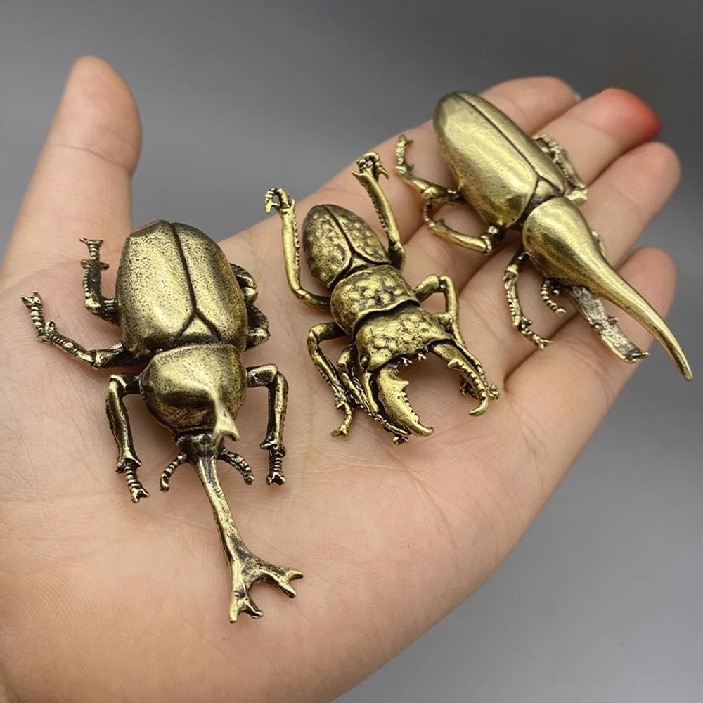 Vintage Brass Beetle Insect St - Vintage Collectible Christmas Ornaments ulasan dan harga