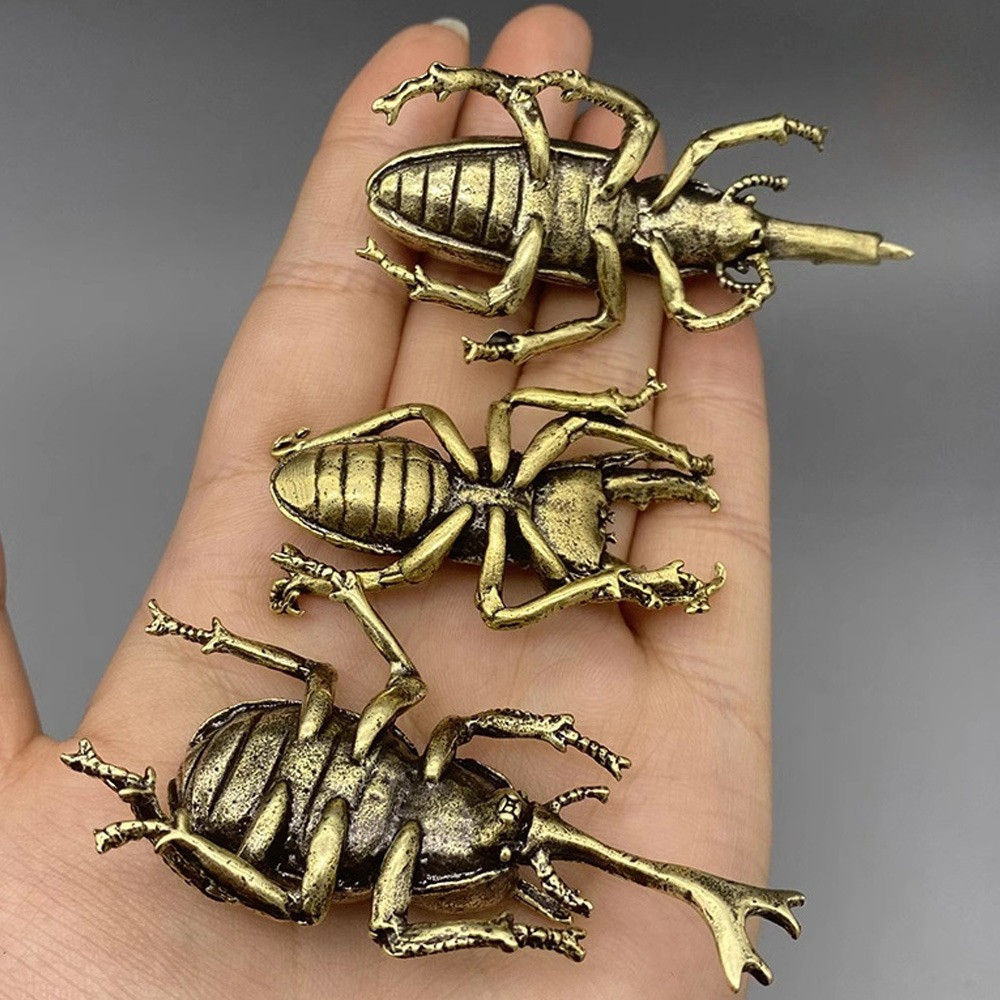 Vintage Brass Beetle Insect St - Vintage Collectible Christmas Ornaments ulasan dan harga
