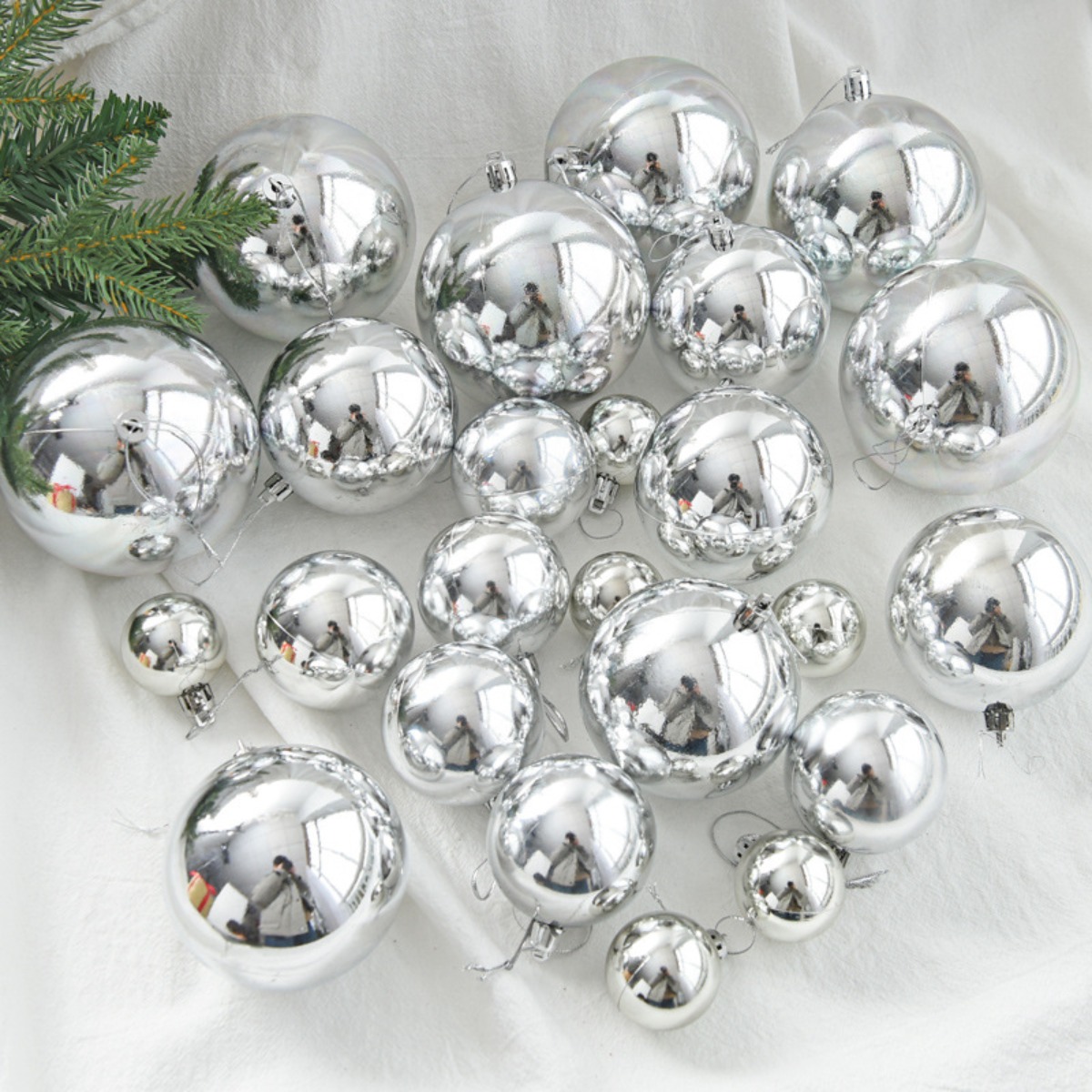 Christmas Ball Ornaments Silve - Vintage Collectible Christmas Ornaments ulasan dan harga