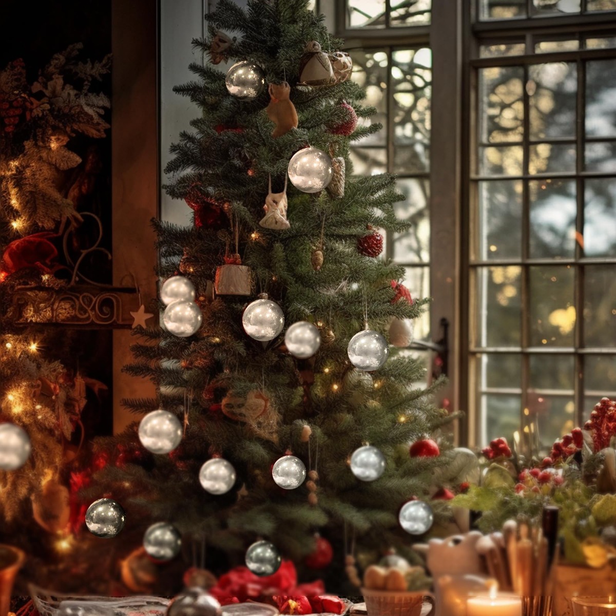 Christmas Ball Ornaments Silve - Vintage Collectible Christmas Ornaments ulasan dan harga
