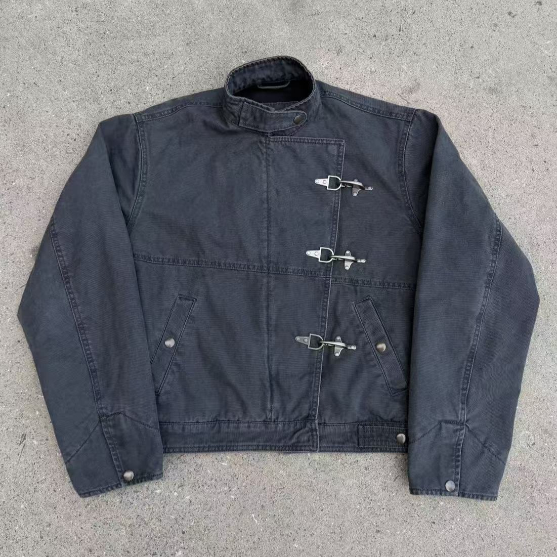 Harajuku Vintage 90s Button Ho - Vintage Zip Hoodie ulasan dan harga