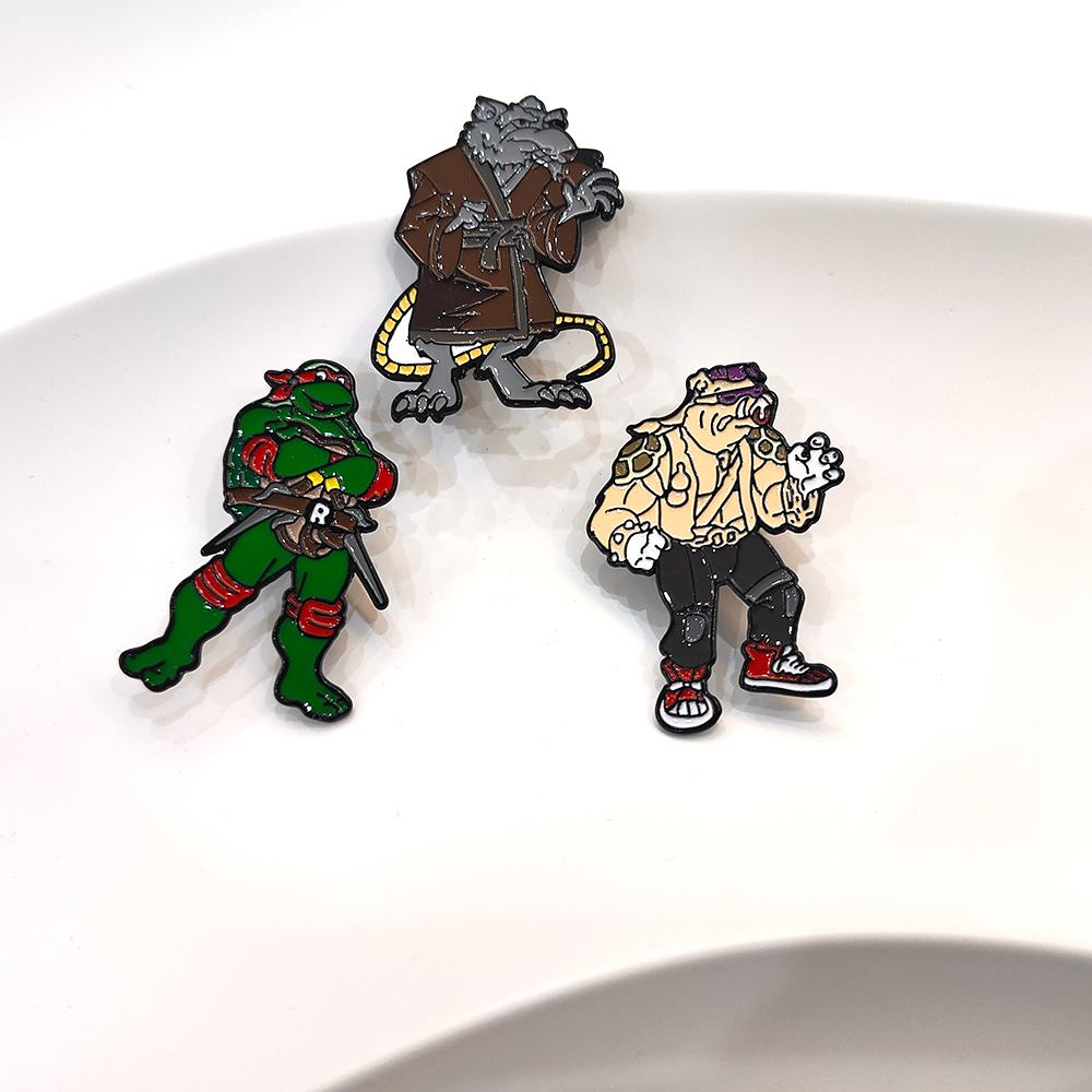 3pcs Vintage Ninja Turtles Pin - Vintage Item ulasan dan harga