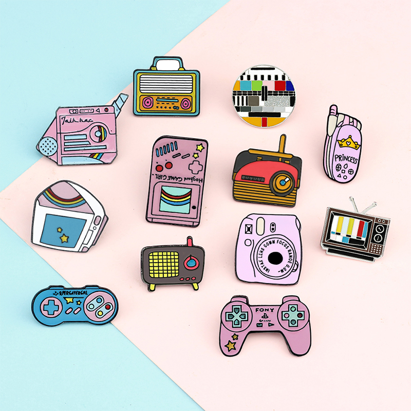 Vintage Game Enamel Pins Colle - Collectible Vintage Brooches ulasan dan harga