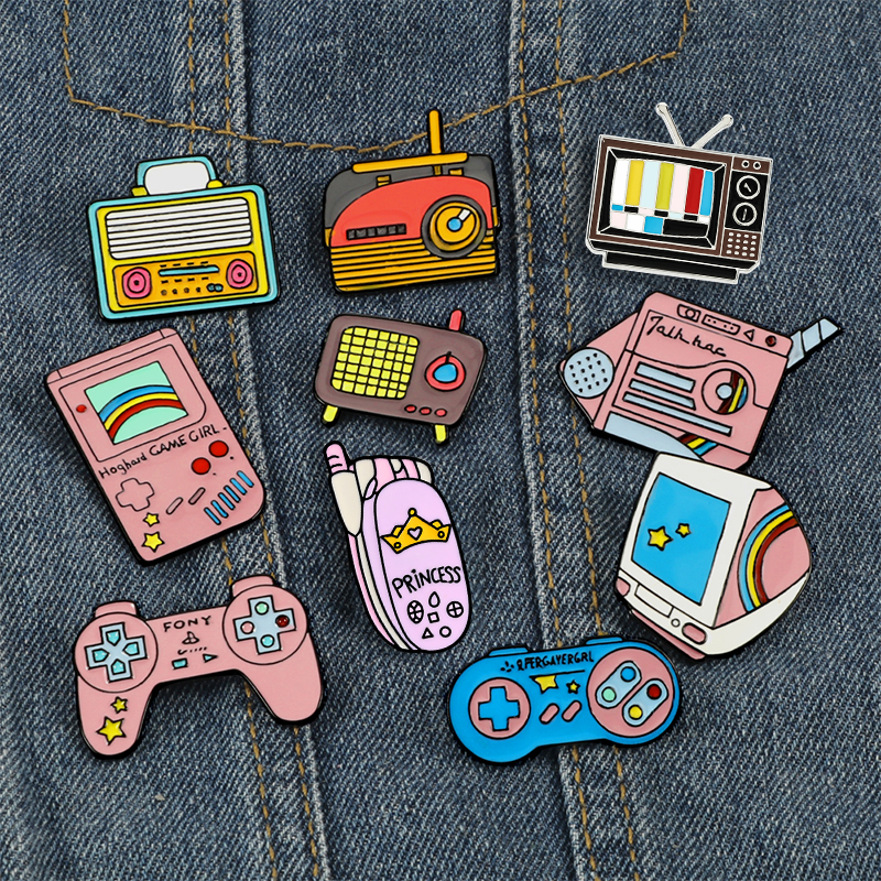 Vintage Game Enamel Pins Colle - Collectible Vintage Brooches ulasan dan harga
