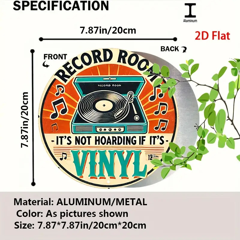 2D Flat Vintage Metal Sign Rec - Vintage Collectibles & More Llc Photos ulasan dan harga