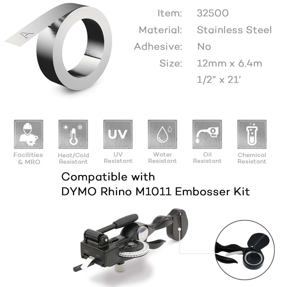 10 Rolls Compatible For DYMO 3 - Typewriter Ribbon Roll ulasan dan harga