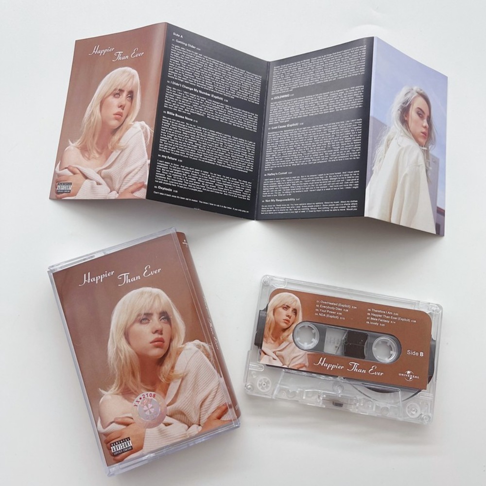 Billie Eilish Happier Than Eve - Vintage Collectibles & More Llc Photos ulasan dan harga