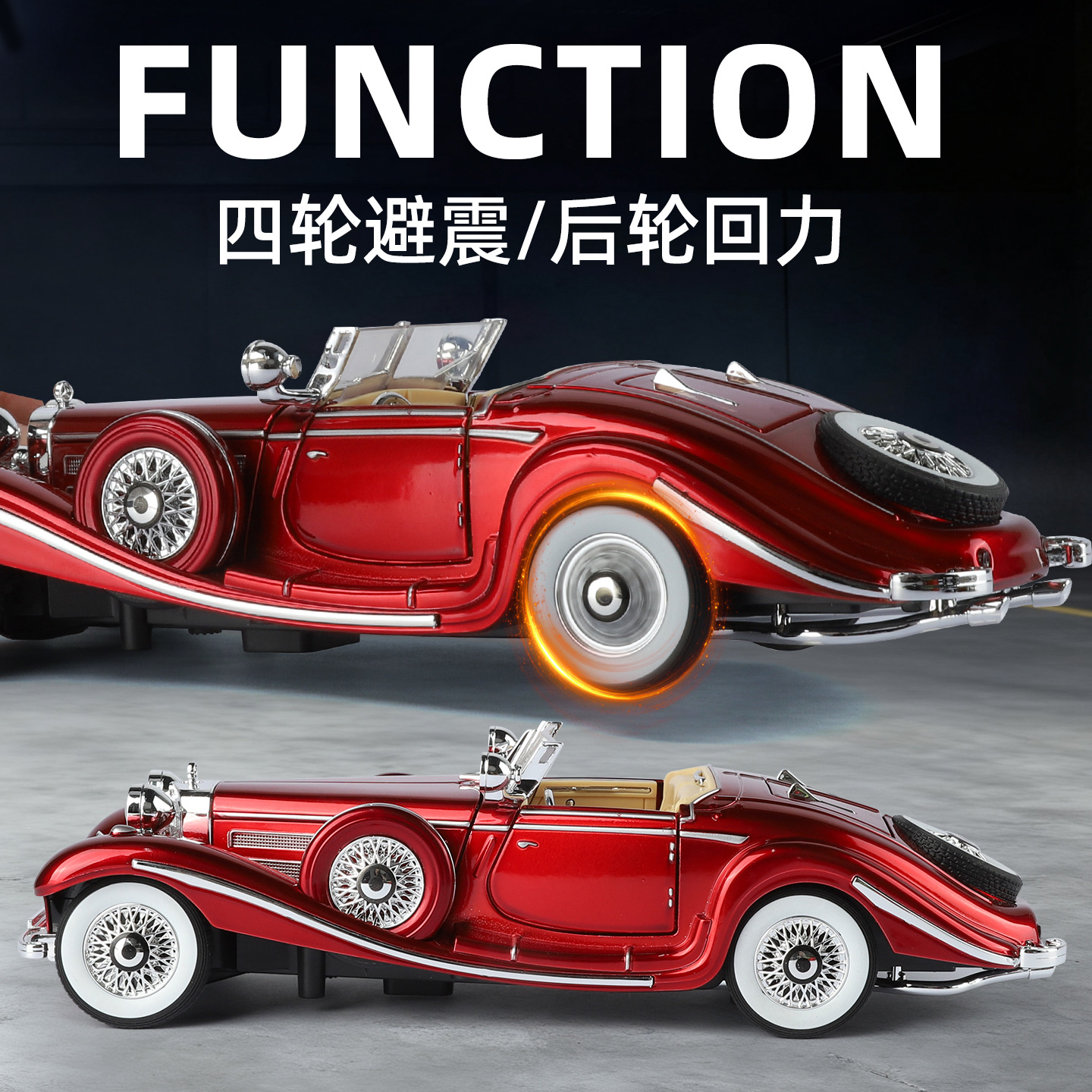 1:24 500K Classic Vintage Car  - Vintage Collectible Toy Cars ulasan dan harga