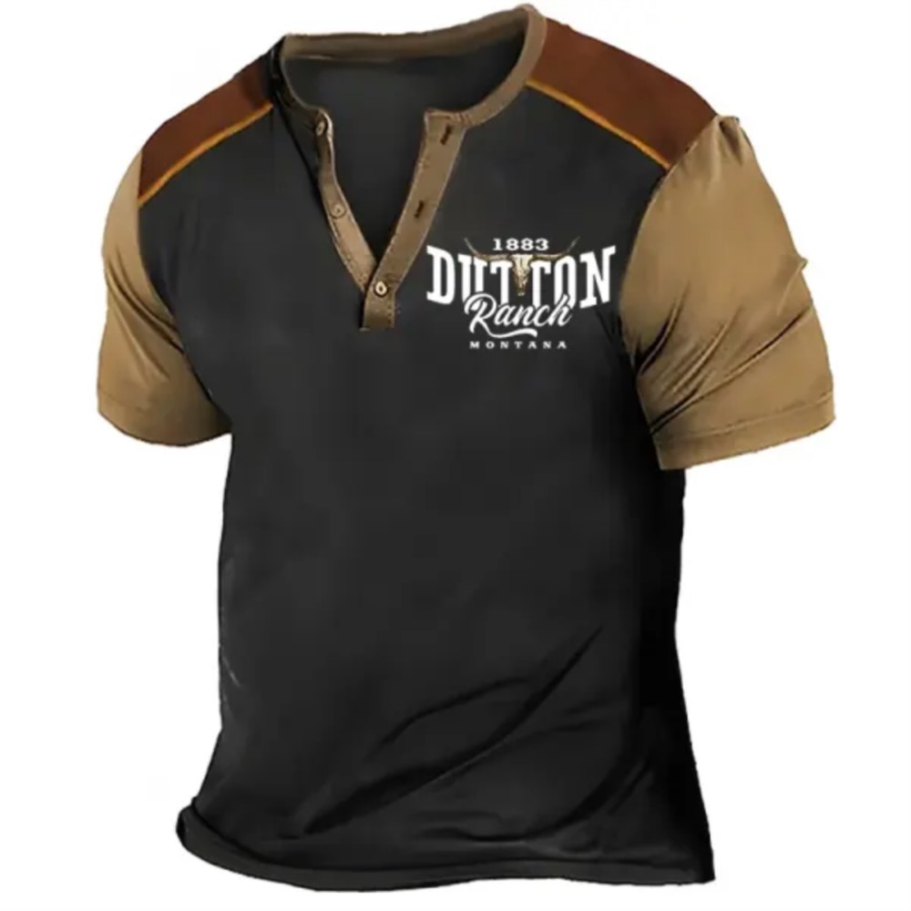 Henry Men's Short Sleeved T-sh - Vintage Collectible Clothing ulasan dan harga