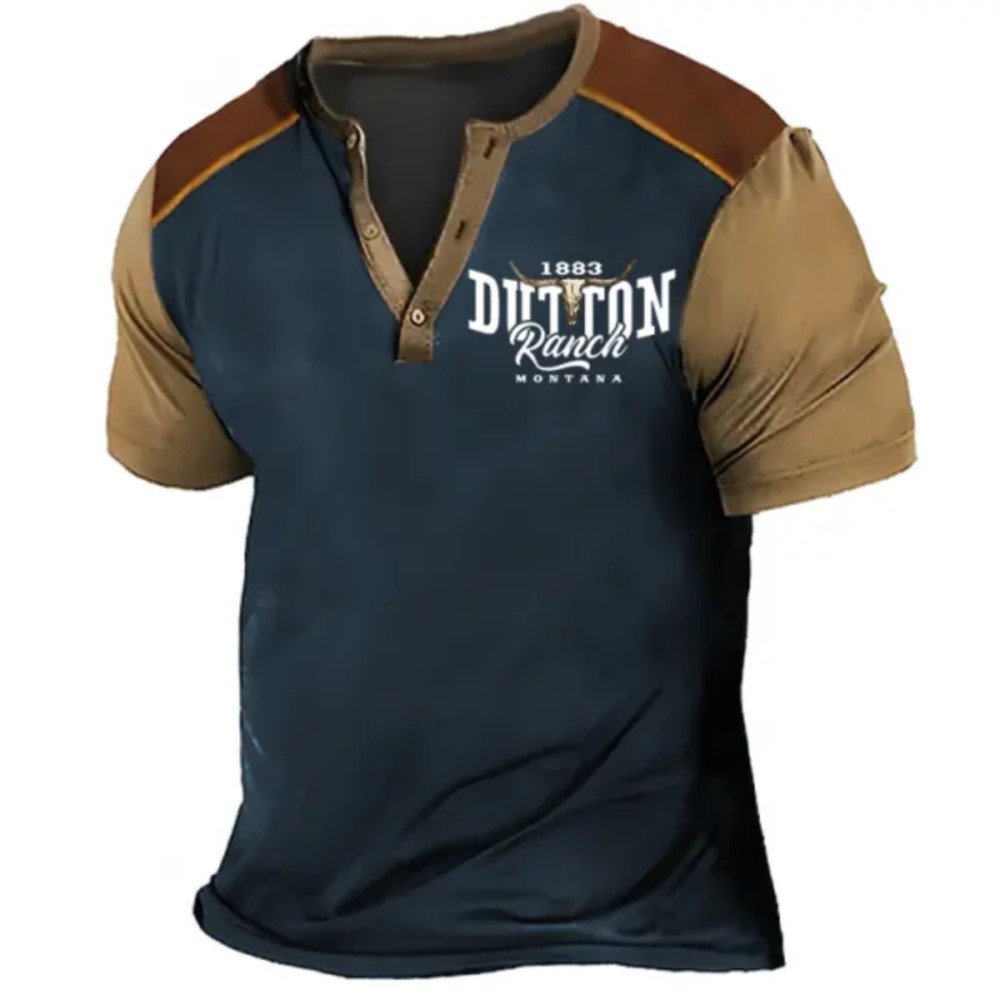 Henry Men's Short Sleeved T-sh - Vintage Collectible Clothing ulasan dan harga