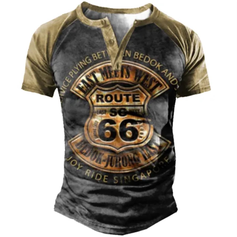Henry Men's Short Sleeved T-sh - Vintage Collectible Clothing ulasan dan harga