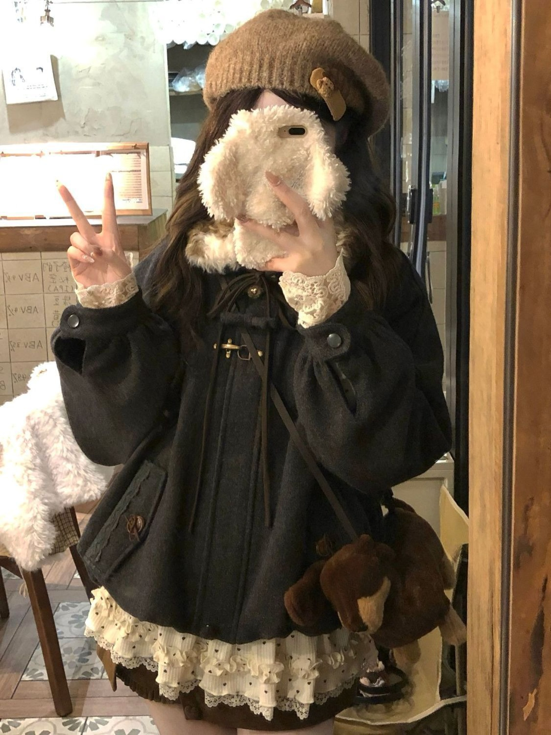 American Vintage Faux Fur Wool - Vintage Zip Hoodie ulasan dan harga